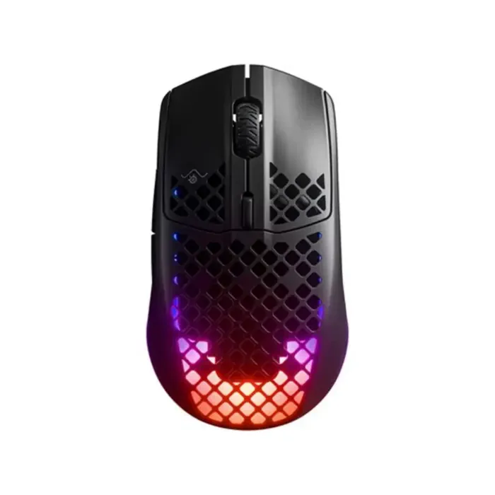 steelseries_aerox_3_wireless_0000_1 SteelSeries Aerox 3 Wireless/Bluetooth Ultralight Weight Gaming Mouse 18,000 CPI, 6 Programmable Button, 200 Hour Battery Life - Black - الصورة 1