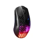 SteelSeries Aerox 3 Wireless/Bluetooth Ultralight Weight Gaming Mouse 18,000 CPI, 6 Programmable Button, 200 Hour Battery Life - Black - الصورة 7
