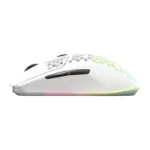 SteelSeries Aerox 3 Wireless/Bluetooth Ultralight Weight Gaming Mouse 18,000 CPI, 6 Programmable Button, 200 Hour Battery Life - White - الصورة 4