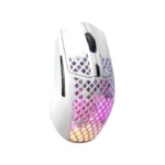 SteelSeries Aerox 3 Wireless/Bluetooth Ultralight Weight Gaming Mouse 18,000 CPI, 6 Programmable Button, 200 Hour Battery Life - White - الصورة 5