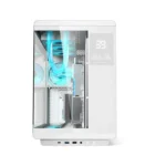 Acer U600 ATX Mid Tower Two Panel Front & Left Side Tempered Glass Case With Built in LED Display 7 ARGB Fans - White - الصورة 4