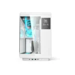 Acer U600 ATX Mid Tower Two Panel Front & Left Side Tempered Glass Case With Built in LED Display 7 ARGB Fans - White - الصورة 8