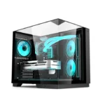 Acer V330 ATX Mid Tower Three Panel Front Top & Left Side Tempered Glass Case With 6 ARGB Fans - Black