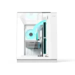 Acer V330 ATX Mid Tower Three Panel Front Top & Left Side Tempered Glass Case With 6 ARGB Fans - White - الصورة 6