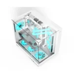 Acer V330 ATX Mid Tower Three Panel Front Top & Left Side Tempered Glass Case With 6 ARGB Fans - White - الصورة 5