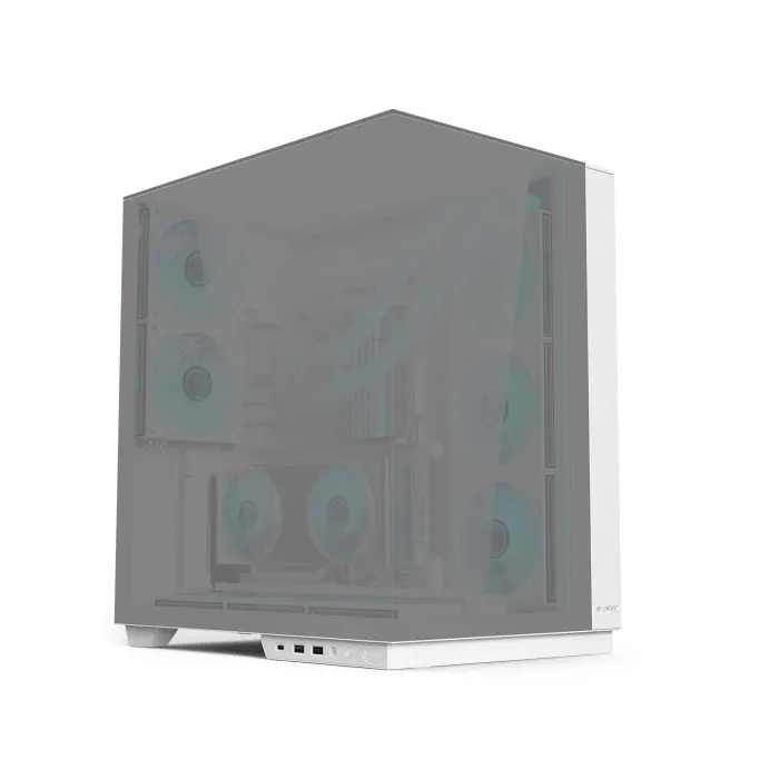 v333-m_0001_layer_0_copy_3 Acer V333 ATX Mid Tower Three Panel Front Top & Left Side Tempered Glass Case With 8 ARGB Fans - Silver - الصورة 1
