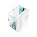 Acer V333 ATX Mid Tower Three Panel Front Top & Left Side Tempered Glass Case With 8 ARGB Fans - White - الصورة 3