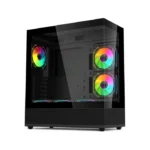 Acer V930B Mid Tower Two Panel Front & Left Side Tempered Glass Case with 6 RGB Fans - Black - الصورة 4