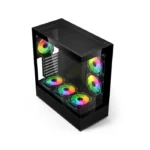 Acer V930B Mid Tower Two Panel Front & Left Side Tempered Glass Case with 6 RGB Fans - Black - الصورة 5