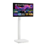 LG Smart Monitor Swing 32U889SA-W 32-Inch 4K UHD (3840x2160) IPS Touchscreen on a Fully Adjustable Wheeled Base HDR10, webOS, Built-in Speaker, HDMI, USB Type-C, Tilt/Height/Swivel/Pivot Stand, White - الصورة 9