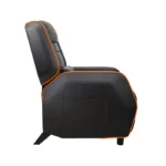 Cougar Sofa Ranger S Breathable PVC Leather, Headrest Lumbar Pillow, Adjustable Design Black/Orange - الصورة 5