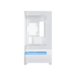 Asus Prime AP202 Mid Tower Fornt & Left Side Tempered Glass Panel Case With 3 ARGB Fans - White - الصورة 4