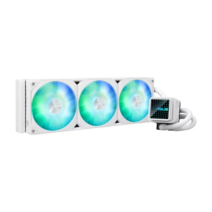 90rc0102-b0eay0_0000_1 Asus PRIME LC 360 ARGB AIO Liquid CPU Cooler - White - الصورة 1