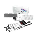 Asus ROG Ryujin III 360 ARGB Extreme Gen 2, 3.5" LCD, Magnetic Daisy-Chainable Fan, 360MM CPU Liquid Cooler - White - الصورة 2