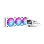 Asus ROG Ryujin III 360 ARGB Extreme Gen 2, 3.5" LCD, Magnetic Daisy-Chainable Fan, 360MM CPU Liquid Cooler - White - الصورة 8