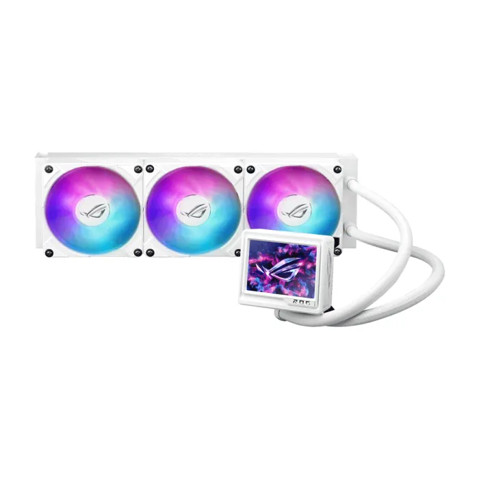 90rc0132-m0eay0_0006_layer-0-copy Asus Rog Ryuo IV 360 ARGB CPU Liquid Cooler -White - الصورة 1