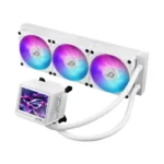 Asus ROG Ryujin III 360 ARGB Extreme Gen 2, 3.5" LCD, Magnetic Daisy-Chainable Fan, 360MM CPU Liquid Cooler - White - الصورة 7