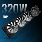 Aerocol Abyss L360R 360mm Digi ARGB Liquid Cooler - White - الصورة 5