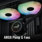 Aerocol Abyss L360R 360mm Digi ARGB Liquid Cooler - White - الصورة 6