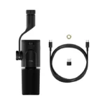 HyperX FlipCast RGB Hi-Res Streaming Broadcast Quality Audio XLR/USB-C Dynamic Microphone, Compatible with 5/8” Mounting threads, A 3/8” thread Adapter included (XLR Components and Cable Sold Separately) - الصورة 2