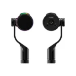 HyperX FlipCast RGB Hi-Res Streaming Broadcast Quality Audio XLR/USB-C Dynamic Microphone, Compatible with 5/8” Mounting threads, A 3/8” thread Adapter included (XLR Components and Cable Sold Separately) - الصورة 5