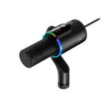 HyperX FlipCast RGB Hi-Res Streaming Broadcast Quality Audio XLR/USB-C Dynamic Microphone, Compatible with 5/8” Mounting threads, A 3/8” thread Adapter included (XLR Components and Cable Sold Separately) - الصورة 7