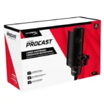 HyperX ProCast Gold-SputteredLarge Diaphragm Condenser XLR Connection Microphone Built in Anti Vibration Shock Mount Black, Cable/Mixer not included - الصورة 11