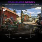 ⁦Gameon Pro Series 24" IPS Panel QHD 180Hz 0.5ms HDMI 2.1, With AMD FreeSync & Nvidia G-Sync Compatible Gaming Monitor⁩ - الصورة ⁦3⁩