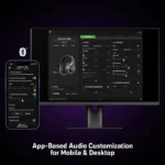 Turtle Beach Stealth™ Pro Multiplatform Gaming Headset, Dual Connectivity Wireless / Bluetooth, Active Noise Canceling, Swappable Dual 12+ Hour Battery, for Xbox X/S, PS5, PS4, PCs/Mac and Mobile Devices, Black | TBS-3365-02 - الصورة 2