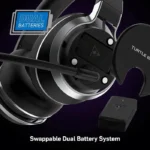 Turtle Beach Stealth™ Pro Multiplatform Gaming Headset, Dual Connectivity Wireless / Bluetooth, Active Noise Canceling, Swappable Dual 12+ Hour Battery, for Xbox X/S, PS5, PS4, PCs/Mac and Mobile Devices, Black | TBS-3365-02 - الصورة 6