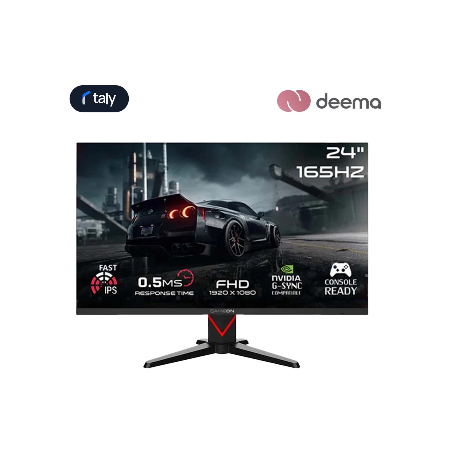 353 GAMEON GOE24FHD165IPS Epic Series 24" FHD, 165Hz, 0.5ms, HDMI 2.1, IPS Gaming Monitor (Supports PS5) - Black - الصورة 1