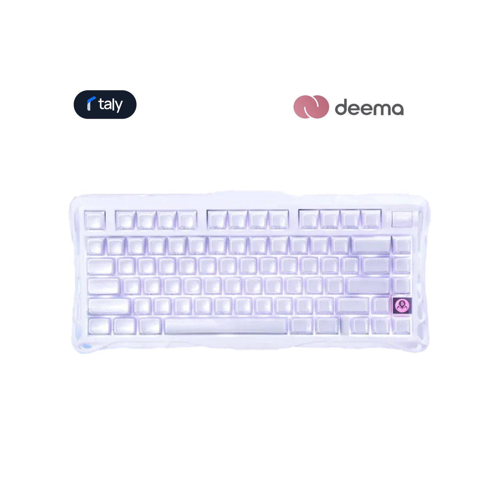 354 GravaStar Mercury K1 75% Wireless Mechanical Gaming Keyboard Special Edition - Lavender Purple - الصورة 1