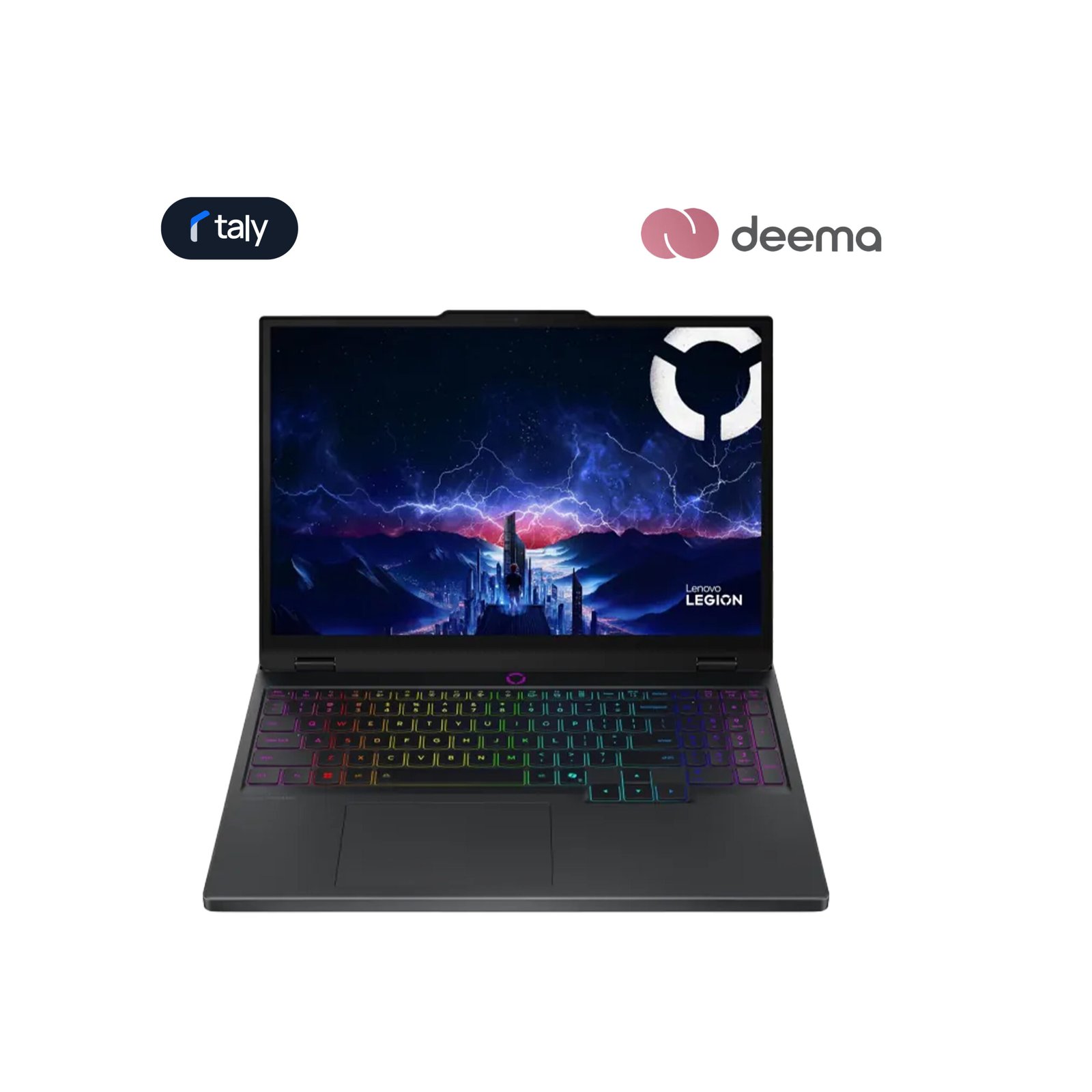 356 Lenovo Legion 5 15IRX10 Gaming Laptop, Intel Core i9-14900HX Processor, 16GB RAM DDR5, 1TB SSD NVMe, Geforce RTX 5070 8GB Graphics, 15.1" OLED WQXGA 165Hz Display, 24-Zone RGB Backlit, Keyboard, Windows 11 Pro (License), Eclipse Black | 83LY00DKDP - الصورة 1