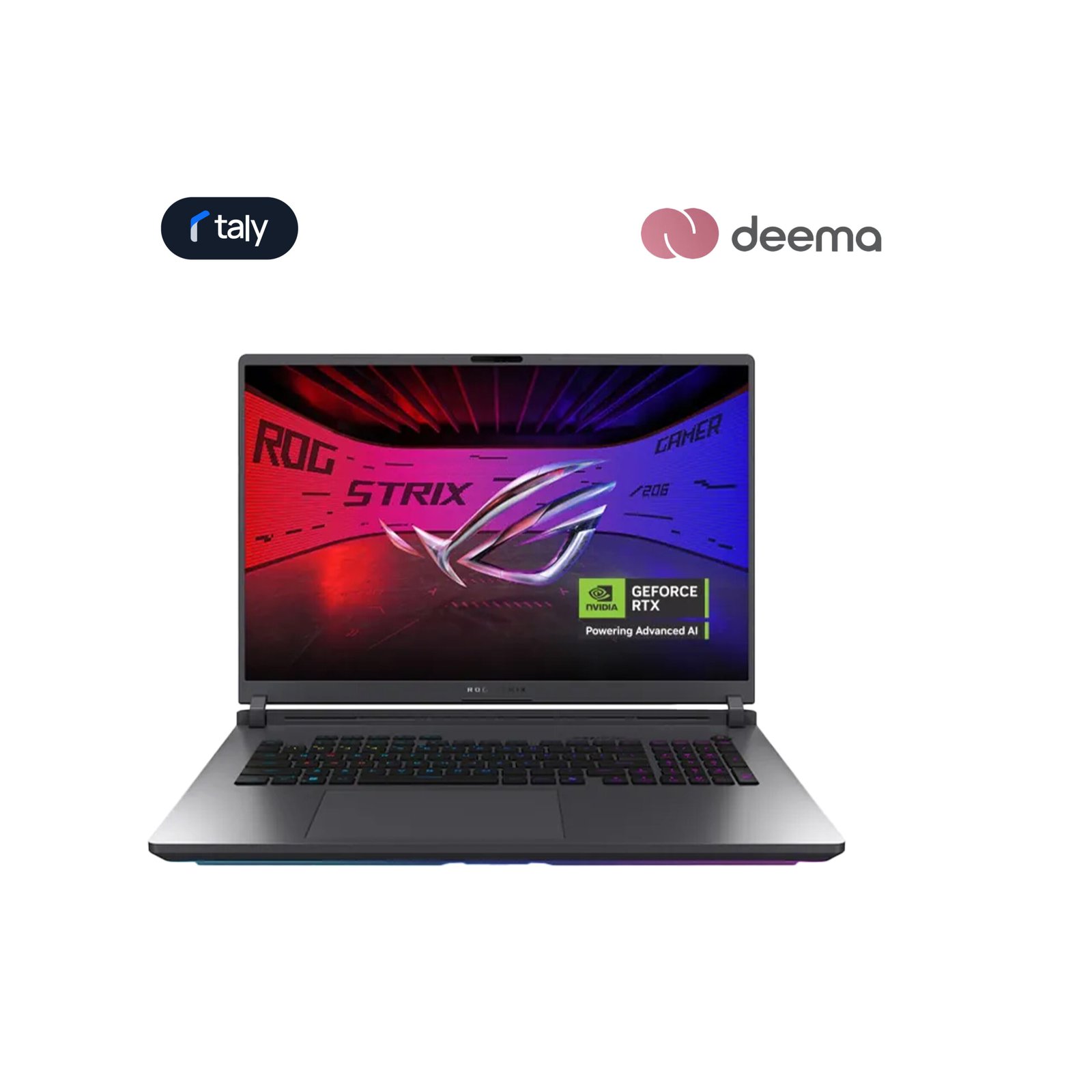 365 Asus Rog Strix G18 G815JPR-IS96 Intel Core i9 14900HX 32GB RAM 1TB SSD GeForce RTX 5070 8GB 18" WUXGA Windows 11 Home -Eclipse Gray - الصورة 1
