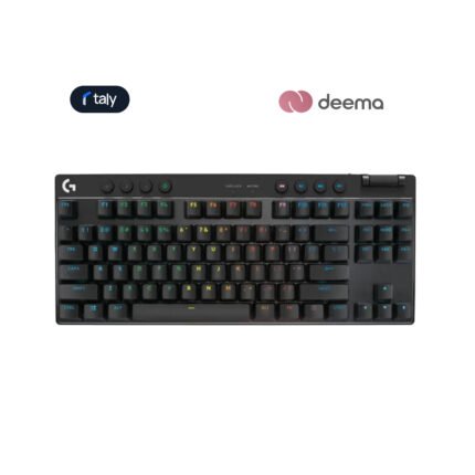 Logitech G PRO X TKL LIGHTSPEED Wireless Gaming Keyboard, Ultra-Portable Tenkeyless Design, Lightsync RGB Backlit, PBT Keycaps, Tactile Switches (GX Brown), BT/USB, US INTL Layout, Black | 920-012136
