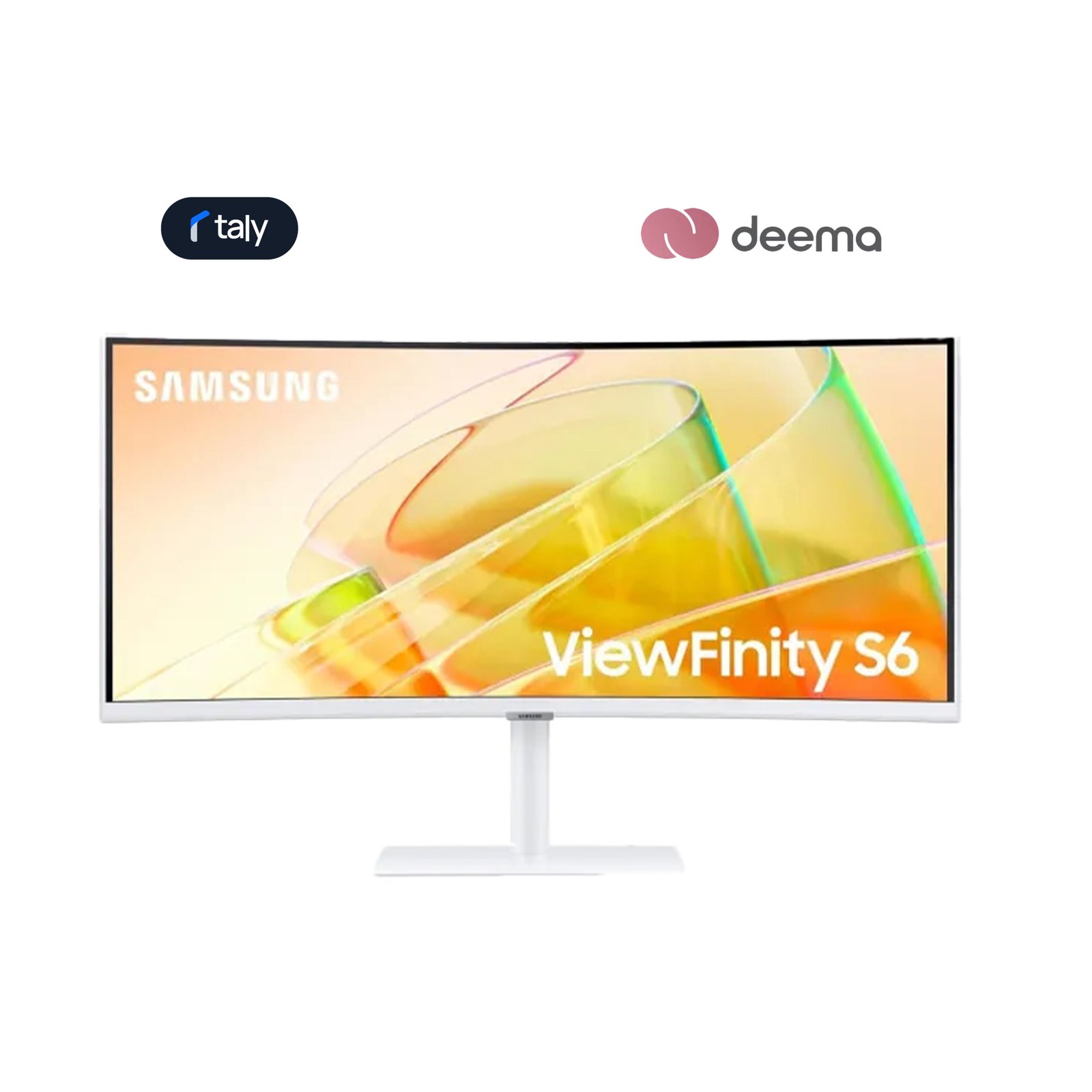 375 Samsung ViewFinity S65TC Ultra-WQHD 34" 100Hz AMD FreeSync HDR10 Curved Monitor with Thunderbolt 4 and Built-in Speakers - الصورة 1