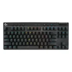 Logitech G PRO X TKL LIGHTSPEED Wireless Gaming Keyboard, Ultra-Portable Tenkeyless Design, Lightsync RGB Backlit, PBT Keycaps, Tactile Switches (GX Brown), BT/USB, US INTL Layout, Black | 920-012136 - الصورة 7