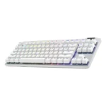 Logitech G PRO X TKL LIGHTSPEED Wireless Gaming Keyboard, Ultra-Portable Tenkeyless Design, Lightsync RGB Backlit, PBT Keycaps, Tactile Switches (GX Brown), BT/USB, US INTL Layout, White | 920-012148 - الصورة 7