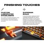 Fnatic Streak65 LP Ultra Fast Low Profile Switches 65% Compact Mechanical Keyboard - Black - الصورة 7