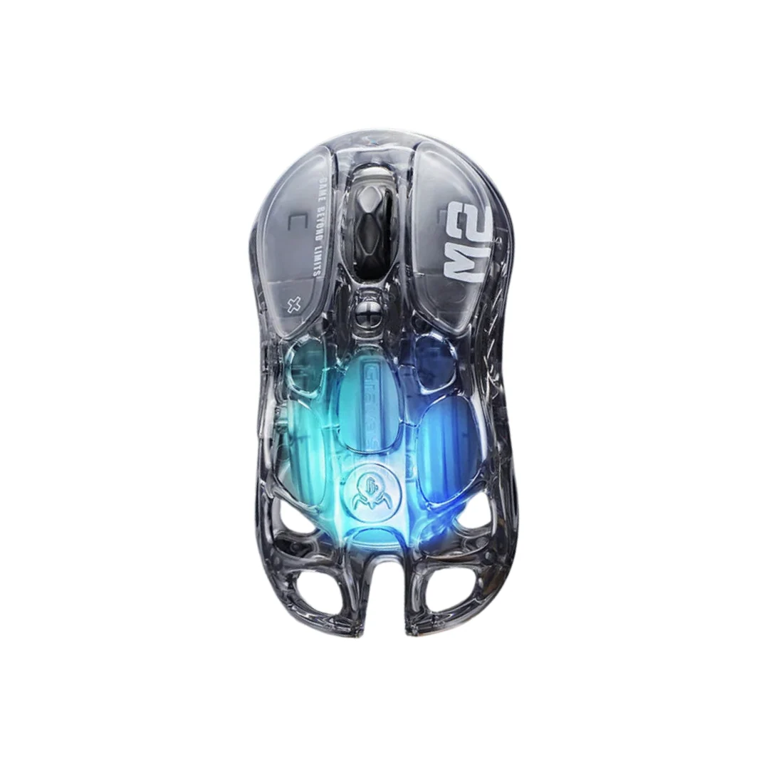 23afa875714538be23b2e40ee93c59c5 GravaStar Mercury M2 Wireless Gaming Mouse - Transparent Black - الصورة 1