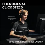 ⁦Logitech PRO X2 SUPERSTRIKE Lightspeed Wireless Gaming Mouse, Ultra-Fast Performance, Ultra Lightweight, Customizable Click Haptics, USB-C Charging, for PC/Mac/Laptop - Lunar Eclipse⁩ - الصورة ⁦4⁩