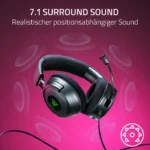 Razer Kraken V4 X Wired Gaming Headset ,HyperClear Cardioid Mic, 7.1 Surround Sound For PC,Mac,PlayStation, Switch, Steam Deck & Smartphone - الصورة 6