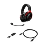 HyperX Cloud III S Wireless/Bluetooth Gaming Headset Upto 120 Hr, Ultra-Clear Microphone, Angled 53mm Driver For PC,PS5 & Mobile - الصورة 2