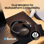 HyperX Cloud Jet Dual Wireless/Bluetooth, Swivel-To-Mute Boom Mic, Upto 25Hrs Of Playtime For PC,Mac, PS5,PS4 & Mobile - Black - الصورة 6