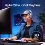HyperX Cloud Jet Dual Wireless/Bluetooth, Swivel-To-Mute Boom Mic, Upto 25Hrs Of Playtime For PC,Mac, PS5,PS4 & Mobile - Black - الصورة 2