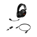 HyperX Cloud Flight 2 RGB Wireless USB Type-C BT Gaming Headset Upto 100Hrs Battery, For PC, PS5, PS4, Nintendo Switch, Mac & Mobile - Black - الصورة 2