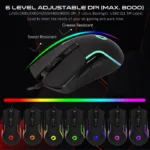 Gameon Viper X All-In-One Bundle Wired Keyboard Headset Mouse & Mousepad (Mechanical Blue Switch) - الصورة 6