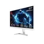 ⁦Gameon GOA24FHD240IPS Artic Pro Series 24" FHD Fast IPS 240Hz MPRT 0.5ms, HDMI 2.1, Gaming Monitor (Supports PS5) - White⁩ - الصورة ⁦2⁩