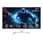 ⁦Gameon GOA24FHD240IPS Artic Pro Series 24" FHD Fast IPS 240Hz MPRT 0.5ms, HDMI 2.1, Gaming Monitor (Supports PS5) - White⁩ - الصورة ⁦7⁩