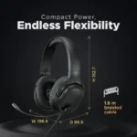 Lenovo H110 Gaming Headset Powerful 50mm Audio Driver, Omidirectional Microphone, Soft earcup Cushions - الصورة 2